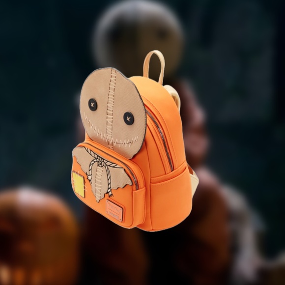 Loungefly Trick 'r Treat Sam Cosplay Mini Backpack and Wallet - Picture 2 of 6